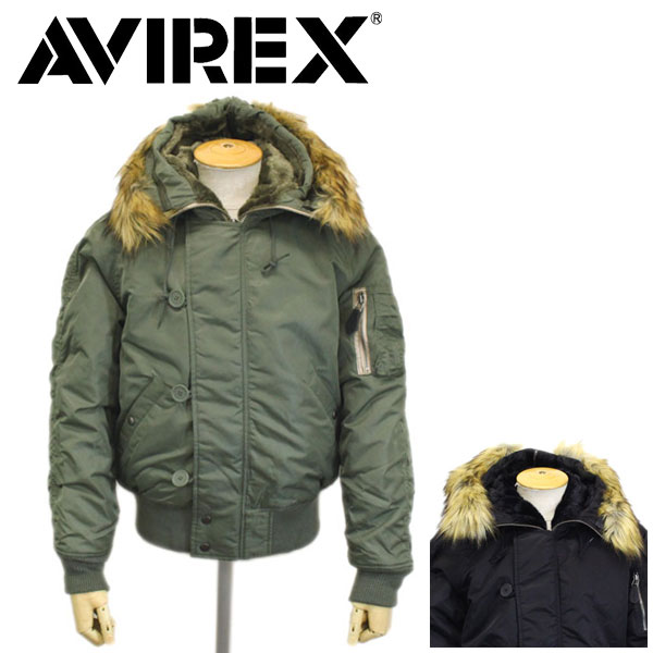 正規取扱店 AVIREX (アヴィレックス) 5952029 N-2B COMMERCIAL コマーシャル フェイクファー フライトジャケット 全2色|BOOTSMAN 店