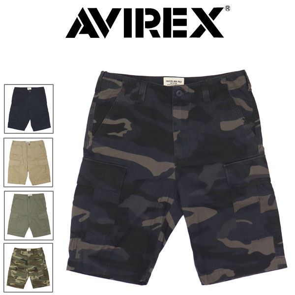 正規取扱店 AVIREX (アヴィレックス) 2913002 BASIC FATIGUE SHORTS ベーシック ファティーグ ショーツ 全5色｜BOOTSMAN 店