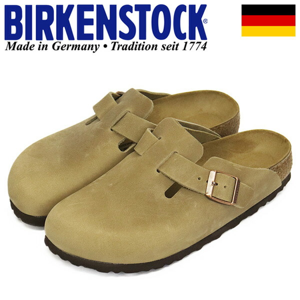 定め事取りまわし店 BIRKENSTOCK (ビルケンシュトック) 0960813 BOSTON 豆の町 なめし革サンダル TABACCO BROWN ナロー幅 BI206