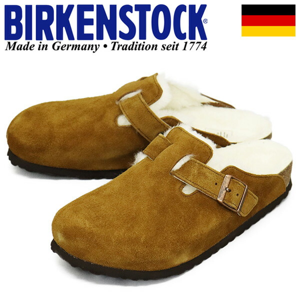 正規取扱店 BIRKENSTOCK (ビルケンシュトック) 1001140 BOSTON SHEARLING ボストンシアリング スエードレザーサンダル MINK レギュラー幅 BI218