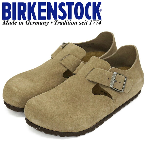 正規取扱店 BIRKENSTOCK (ビルケンシュトック) 1010504 LONDON ロンドン スエードレザーシューズ TAUPE ナロー幅 BI226