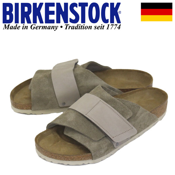 正規取扱店 BIRKENSTOCK (ビルケンシュトック) 1015572 Kyoto キョウト ヌバック/スウェード レザー サンダル レギュラー幅 TAUPE BI134