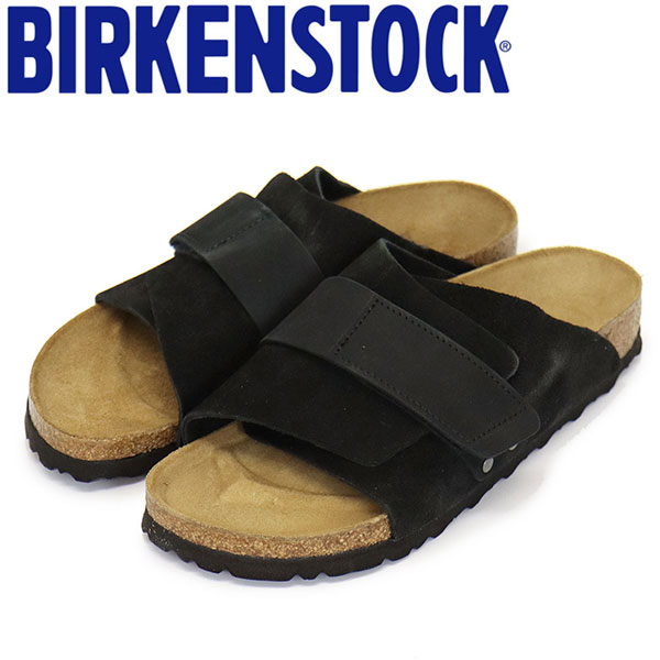 正規取扱店 BIRKENSTOCK (ビルケンシュトック) 1022566 Kyoto キョウト ヌバック スエード レザーサンダル BLACK ナロー幅 BI245|BOOTSMAN 店