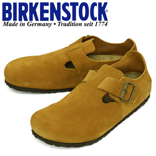 正規取扱店 BIRKENSTOCK (ビルケンシュトック) 1023519 LONDON ロンドン スエードレザーシューズ MINK レギュラー幅 BI227