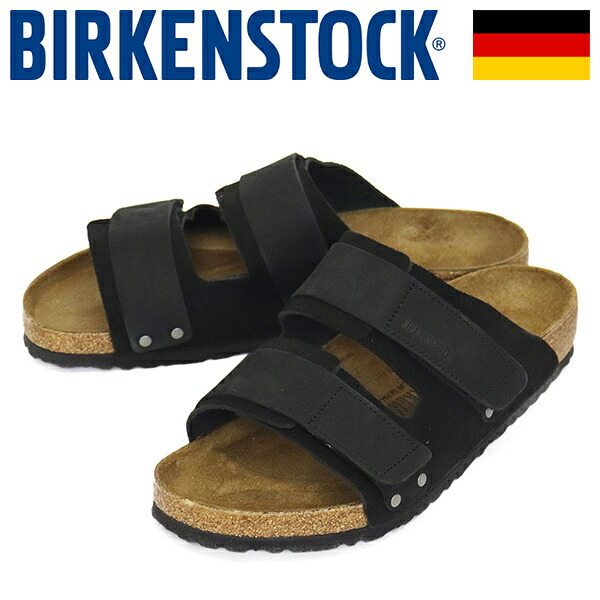 正規取扱店 BIRKENSTOCK (ビルケンシュトック) 1024810 UJI ウジ ヌバックスエードレザーサンダル BLACK レギュラー幅 BI319｜BOOTSMAN 店