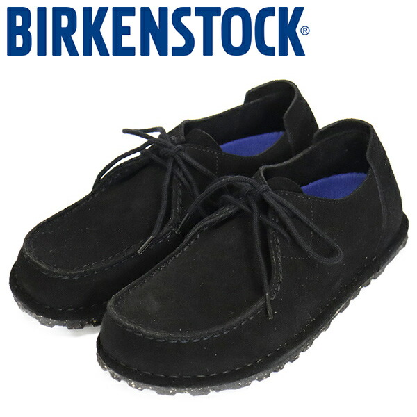 正規取扱店 BIRKENSTOCK (ビルケンシュトック) 1028740 UTTI Lace ウッティ レース スエードレザーシューズ BLACK ナロー幅 BI372