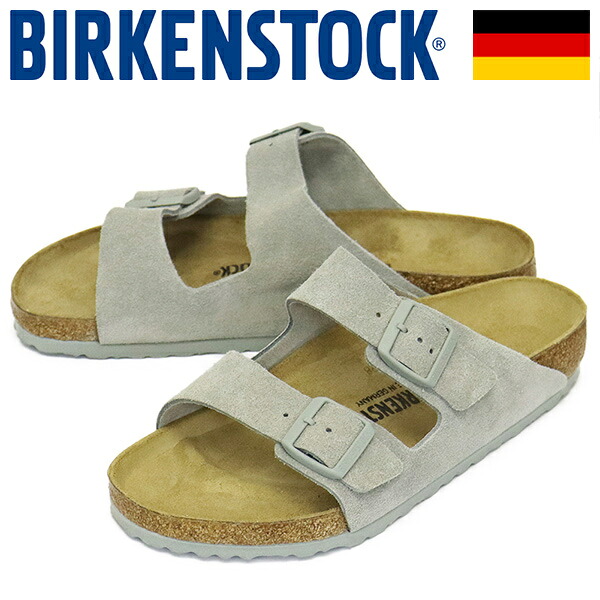 正規取扱店 BIRKENSTOCK (ビルケンシュトック) 1029146 ARIZONA アリゾナ スエードレザーサンダル PURE SAGE レギュラー幅 BI391｜BOOTSMAN 店