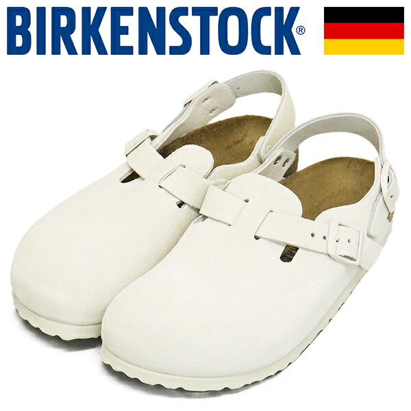 正規取扱店 BIRKENSTOCK (ビルケンシュトック) 1029270 TOKIO トキオ スエードレザーサンダル ANTIQUE WHITE ナロー幅 BI442