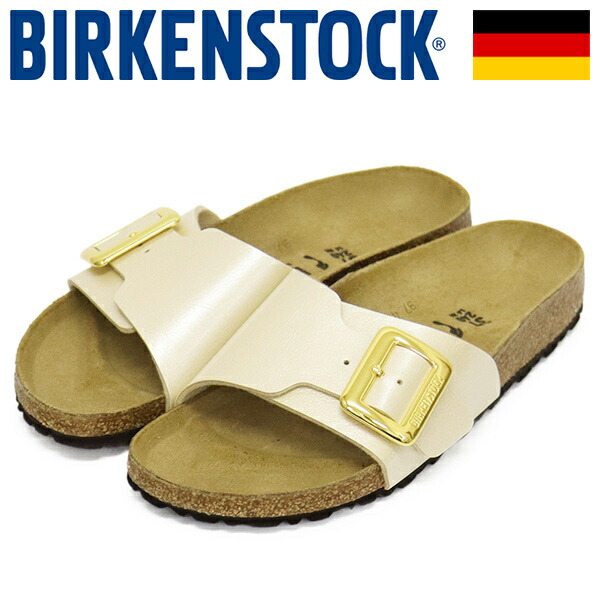 正規取扱店 BIRKENSTOCK (ビルケンシュトック) 1029393 CATALINA CUSHION BUCKLE カタリーナ クッションバックル ビルコフローサンダル GRACEFUL PEARL WHITE ナロー幅 BI426｜BOOTSMAN 店