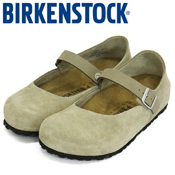 置き目取りまわし店 BIRKENSTOCK (ビルケンシュトック) 1030432 MANTOVA マントバ スエードレザーバレエシューズ TAUPE ナロー BI494