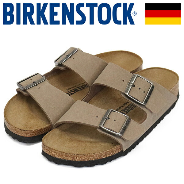 正規取扱店 BIRKENSTOCK (ビルケンシュトック) 1032070 ARIZONA アリゾナ ビルコフローヌバックサンダル GRAY TAUPE ナロー BI606｜BOOTSMAN 店