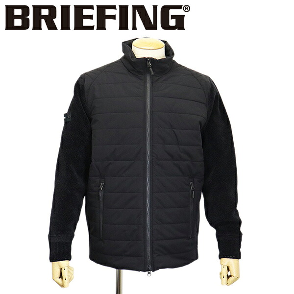 正規取扱店 BRIEFING (ブリーフィング) BRG253M44 MS WINDBLOCK MOLE YARN KNIT BLOUSON メンズ ウィンドブロックモールヤーンニットブルゾン 010BLACK BR737|BOOTSMAN 店