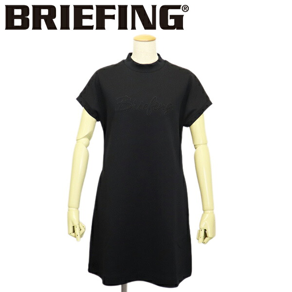 正規取扱店 BRIEFING (ブリーフィング) BRG261W24 WS STITCHED 3D LOGO DRESS ウィメンズ ステッチド3Dロゴドレス レディース 010BLACK BR763｜BOOTSMAN 店