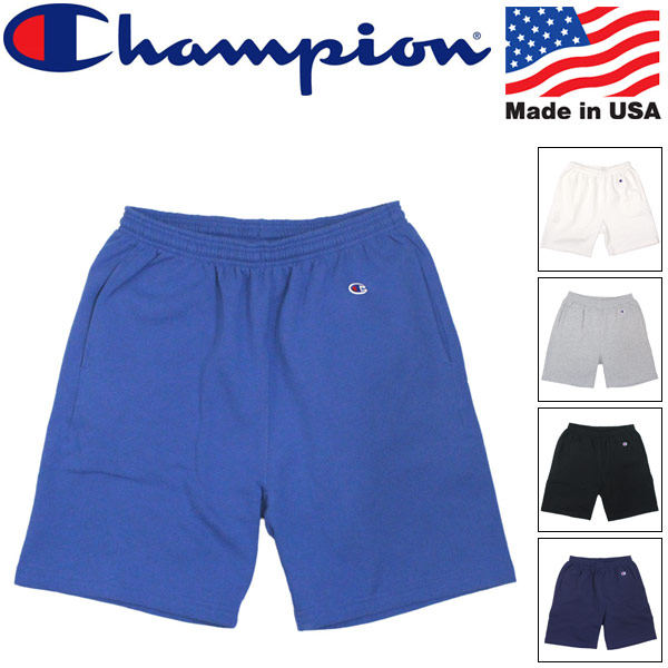 正規取扱店 Champion (チャンピオン) C5-R501 SWEAT SHORT PANT スウェット ショートパンツ アメリカ製 全4色 CN040｜BOOTSMAN 店
