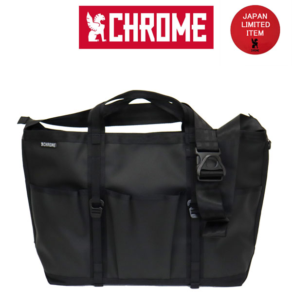 正規取扱店 CHROME (クローム クロム) JP239MTBK GROCERY TOTE MSNGR 28L グローサリー トート メッセンジャーバッグ MATT BLACK CH387