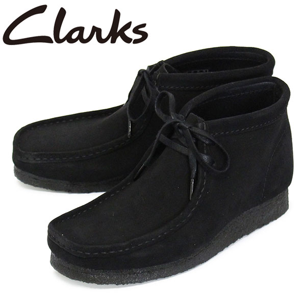 正規取扱店 Clarks (クラークス) 26155517 Wallabee Boot ワラビーブーツ メンズ レザーブーツ Black Suede CL041｜BOOTSMAN 店