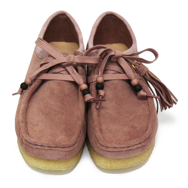 法度ハンドリング店 Clarks クラークス Wallabee ワラビー レディースシューズ Dusty Pink Suede Cl050 Silk Music Com