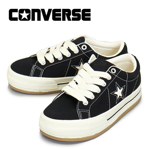 正規取扱店 CONVERSE (コンバース) 33702541 ワンスター ボーダースター OX スニーカー ブラック CV127|BOOTSMAN 店