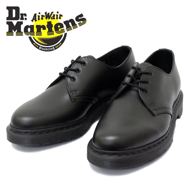 はこぽす対応商品 正規取扱店 Dr Martens ドクターマーチン Core 1461 Mono 3eye Shoe 3ホールブーツ Black Smooth ブラック Bootsman 店 激安の Qchfoundation Ca