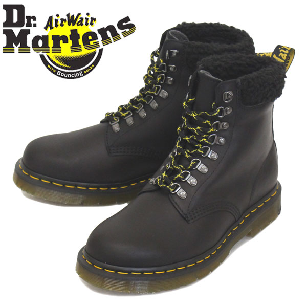 典則取回ショップ Dr Martens ドクターマーチン 1460 Collar Wg 8eye ウィンターグリップ なめし革ブーツ Black Makharyacargo Com