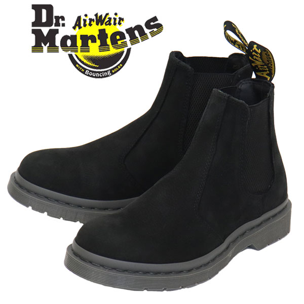 59％以上節約 正規取扱店 Dr.Martens ドクターマーチン 27674001 2976 ヌバックレザー チェルシー サイドゴアブーツ  BLACK fucoa.cl