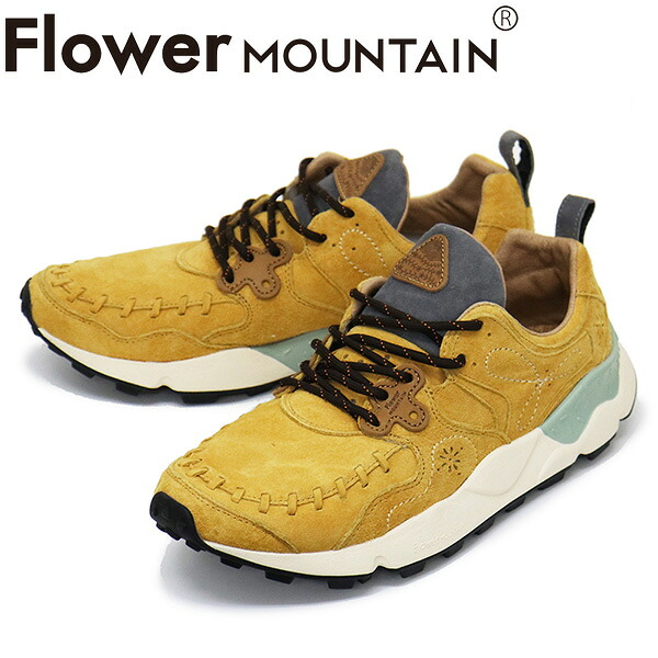 正規取扱店 Flower MOUNTAIN(フラワーマウンテン) FM01002 YAMANO スニーカー Yellow FM037|BOOTSMAN 店