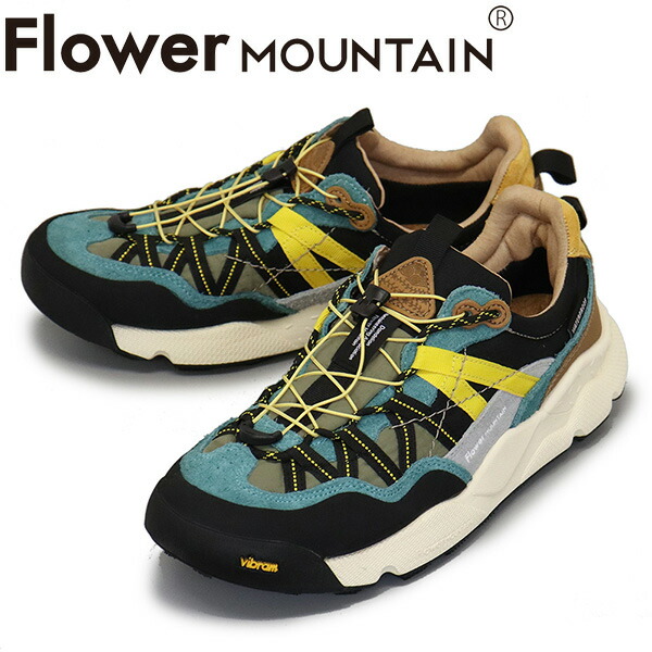 正規取扱店 Flower MOUNTAIN(フラワーマウンテン) FM100013 IWANO2 スニーカー Dark gray/Blue FM055
