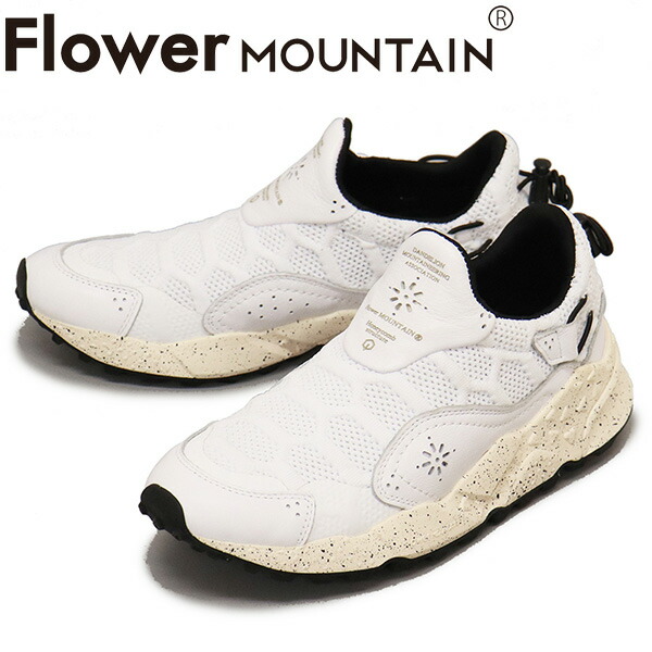 正規取扱店 Flower MOUNTAIN(フラワーマウンテン) FM31002 HONEYCOMB スニーカー White FM002