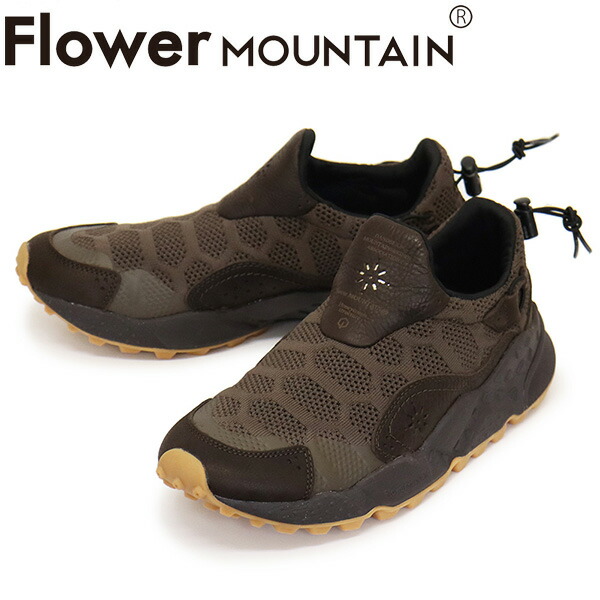 正規取扱店 Flower MOUNTAIN(フラワーマウンテン) FM31073 HONEYCOMB スニーカー Coffee brown FM045｜BOOTSMAN 店