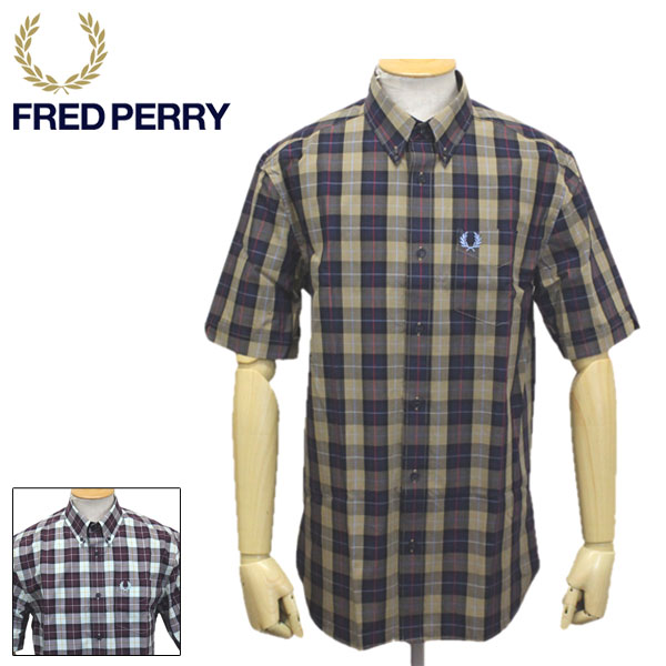 FRED PERRY タータンチェックシャツ Tartan Shirt 半袖 FRED PERRY (フレッドペリー) / タータンチェック半袖シャツ
