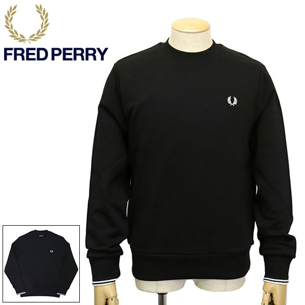 正規取扱店 FRED PERRY (フレッドペリー) M7535 CREW NECK SWEATSHIRT クルーネック スウェットシャツ FP468 全2色|BOOTSMAN 店