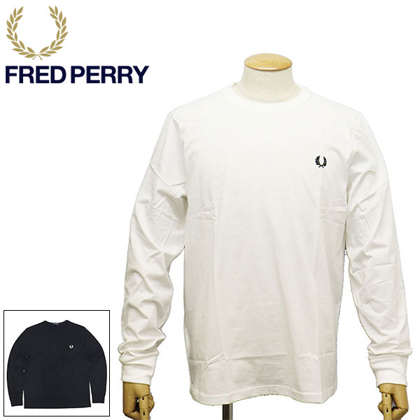 正規取扱店 FRED PERRY (フレッドペリー) M8700 LONG SLEEVE CREW NECK T-SHIRT 長袖 クルーネック Tシャツ FP539 全2色