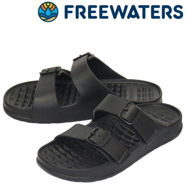 正規取扱店 FREE WATERS (フリーウォータース) UO-010 Cloud9 Explorer クラウドナイン エクスプローラー 2ストラップ スポーツ サンダル Black FW017