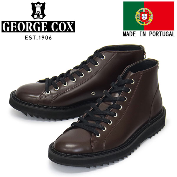 正規取扱店 GEORGE COX (ジョージコックス) Ripple Monkey Boot リップルソール レザーシューズ 030 Oxblood｜BOOTSMAN 店