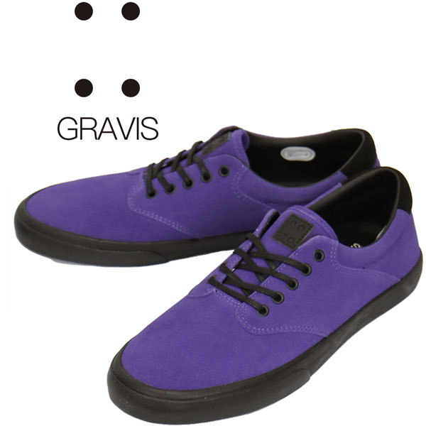 正規取扱店 GRAVIS (グラビス) 30400 FILTER フィルター スエードスニーカー PURPLExBLACK GRV045