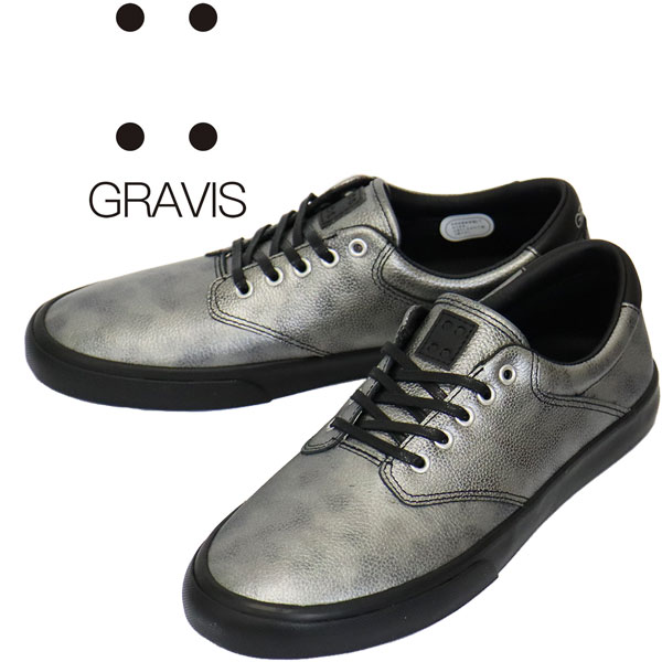 正規取扱店 GRAVIS (グラビス) 30401 FILTER LEATHER フィルター レザー スニーカー METALxBLACK GRV051