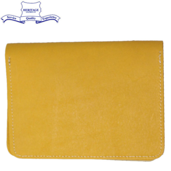 正規取扱店 HERITAGE LEATHER CO.(ヘリテージレザー) NO.7925 Passport Case (パスポートケース) Yellow HL195