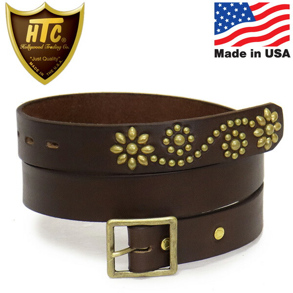 HTC ベルト　34インチ　ダークブラウン レザー 正規取扱店 HTC(Hollywood Trading Company) Belt #ALL UMBRELLA
