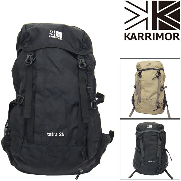 正規取扱店 KARRIMOR (カリマー) 501211-9000 tatra タトラ 25 リュックサック Black 全3色 KR014
