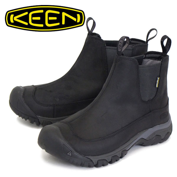 正規取扱店 KEEN (キーン) MEN 1017789 Anchorage Boot 3 WP アンカレッジ ブーツ Black/Raven KN236