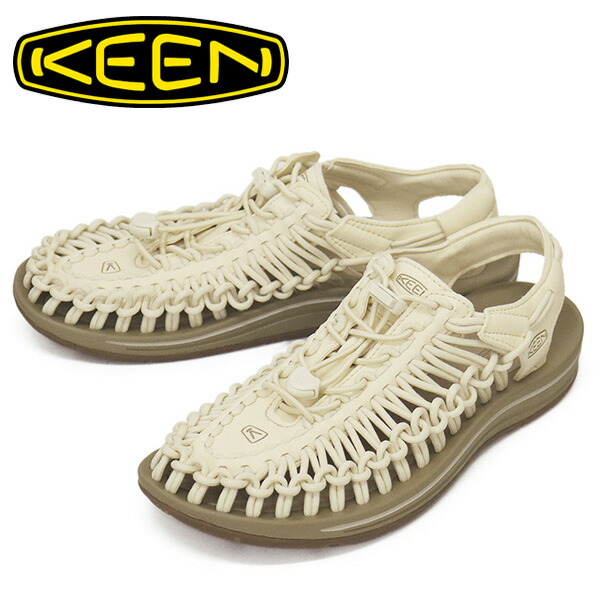 正規取扱店 KEEN (キーン) 1028173 Men's UNEEK ユニーク スニーカーサンダル WHITE CAPxCORNSTALK KN722