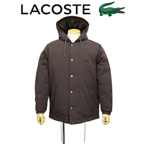 正規取扱店 LACOSTE (ラコステ) BH021J 耐水透湿 ピケダウンジャケット SKBBROWN LC408