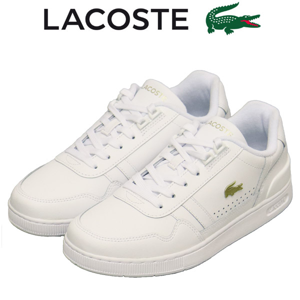 決まり取りまわし店 LACOSTE(ラコステ) WMS T-CLIP 紅茶ゼムクリップ 124 1 SFA レディース スニーカー 216白いことxゴールド LC349 レディース靴-スニーカー