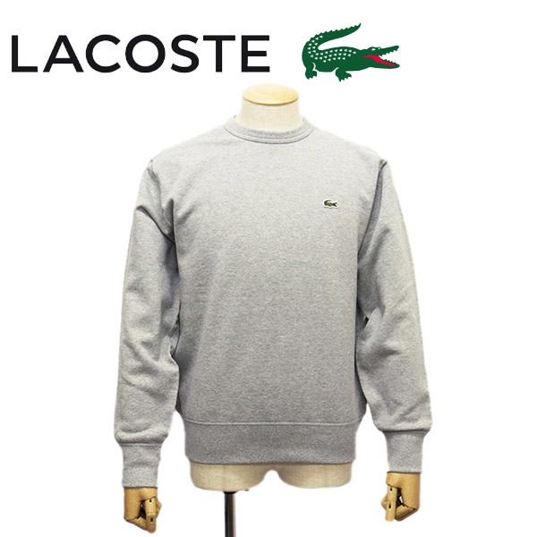 正規取扱店 LACOSTE (ラコステ) SH100EL プレミアムコットン クルーネックスウェット CCAグレー LC262 13,552円