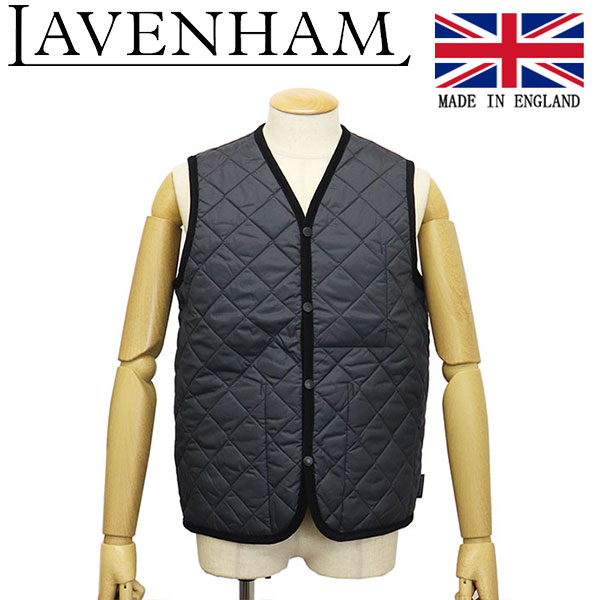 正規取扱店 LAVENHAM (ラベンハム) LV6045 DUBLIN MENS 23 ダブリン メンズ キルティングベスト G95 LAMP BLACK イギリス製 LH021