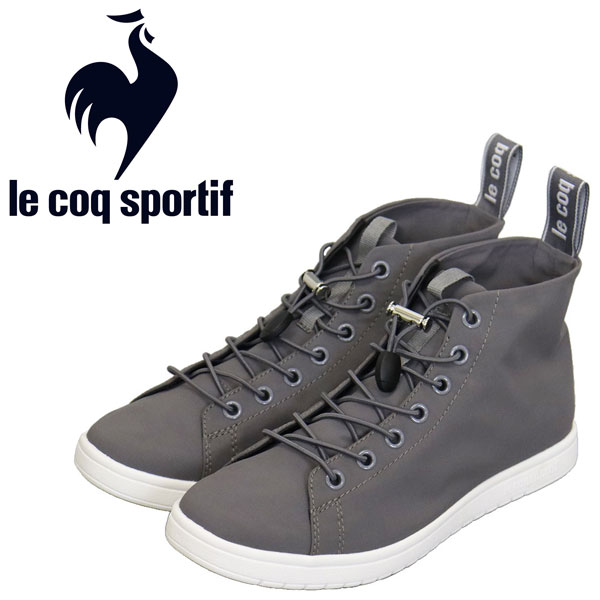 正規取扱店 le coq sportif (ルコック スポルティフ) QL1UJD50GY LA ALMA MID II T+R アルマ ミッド スニーカー グレー LE055