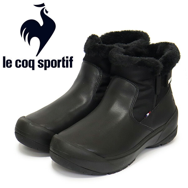 sale セール 正規取扱店 le coq sportif (ルコック スポルティフ) QL3WJD80BK ラルシュ III ショート レディースブーツ ブラック LE062