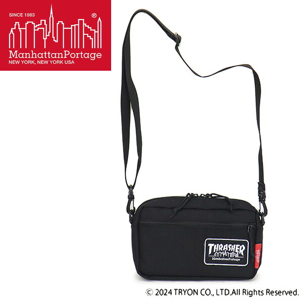 正規取扱店 ManhattanPortage (マンハッタンポーテージ) 1404LEP THRASHER JOGGER BAG ショルダーバッグ BLACK MP055|BOOTSMAN 店