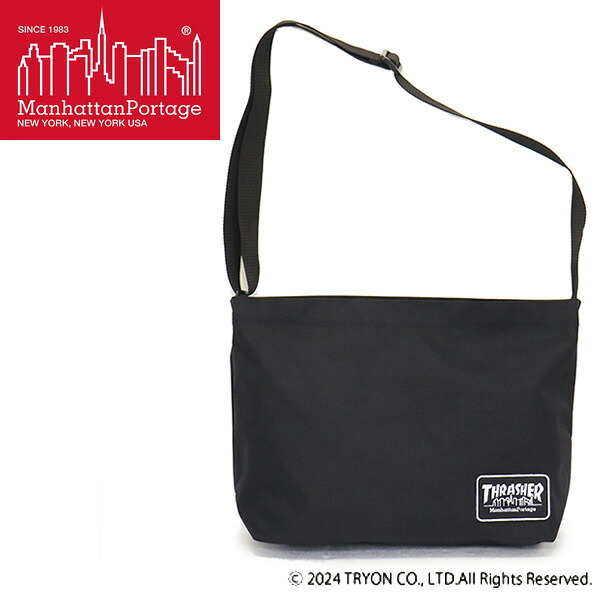 正規取扱店 ManhattanPortage (マンハッタンポーテージ) 1404LEP THRASHER JOGGER BAG ショルダーバッグ BLACK MP055