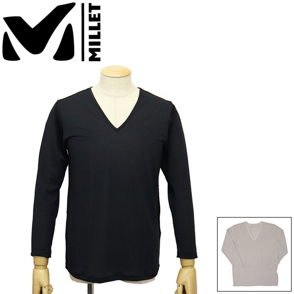 正規取扱店 MILLET (ミレー) MIV01884 DRYNAMIC THROUGH V LS ドライナミック スルー V ロングスリーブ MI026 全2色